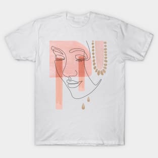 Abstract modern face T-Shirt